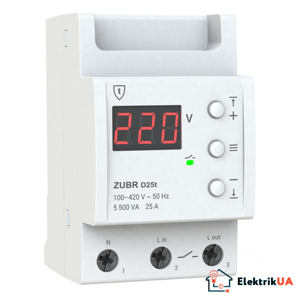 Реле напруги ZUBR D 25t